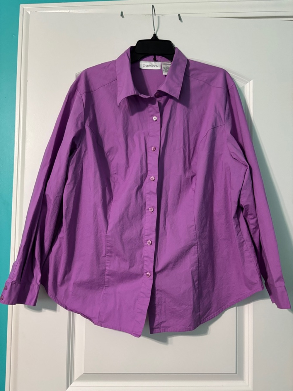 Chadwicks Bright Purple Long-Sleeve Shirt